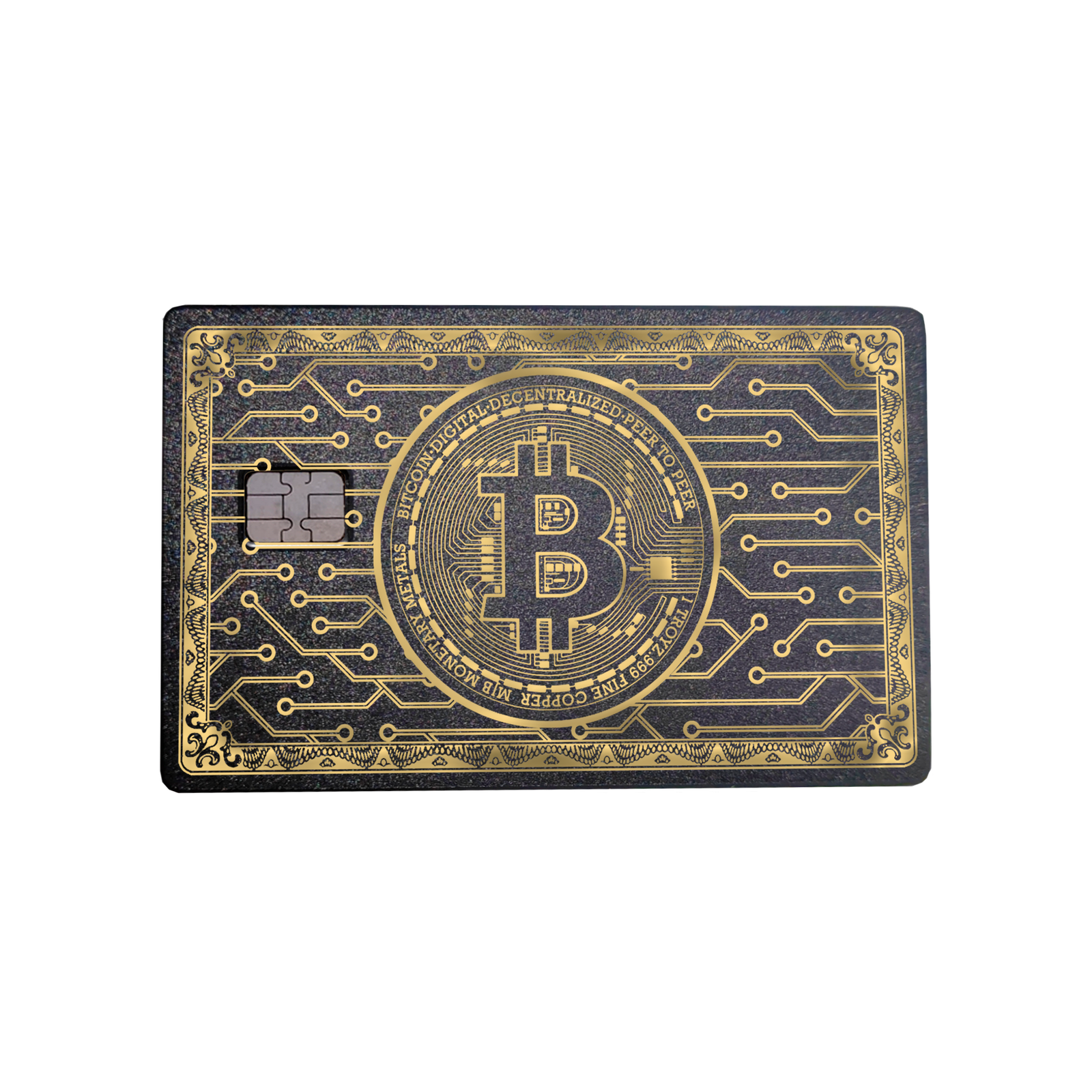 Tarjeta Metálica De Bitcoin