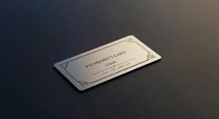 Tarjetas Metálicas para Psicólogos: Construye Confianza desde el Primer Contacto