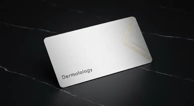 Tarjetas Metálicas para Dermatólogos: La Primera Impresión que Construye Confianza