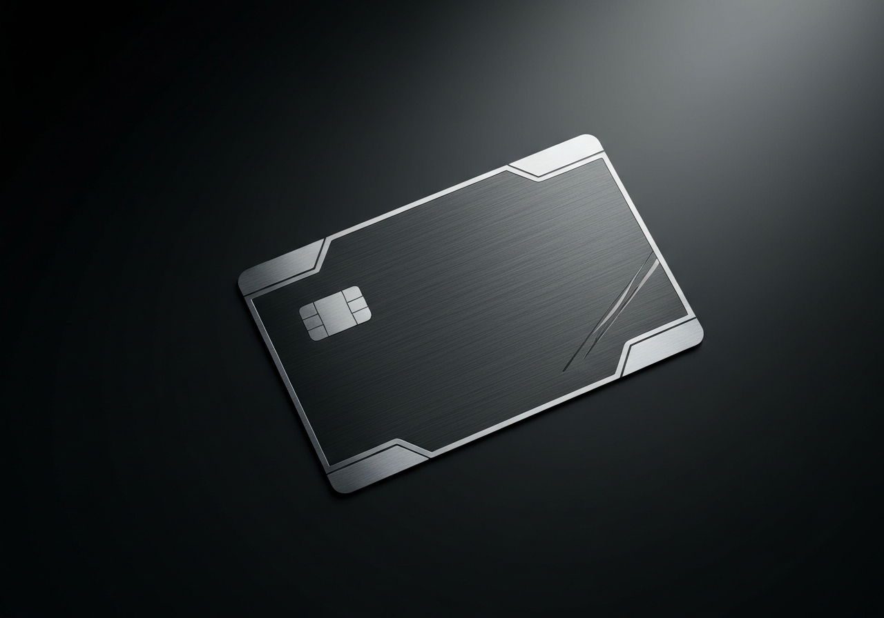 Tarjeta metálica VIP con NFC para programa de fidelización de restaurante