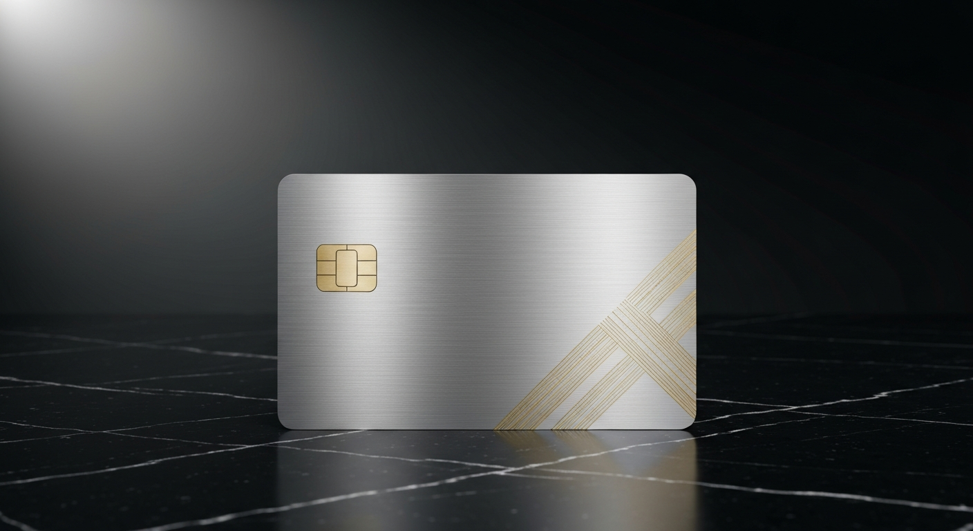 Tarjeta de membresía metálica para restaurantes premium VIP